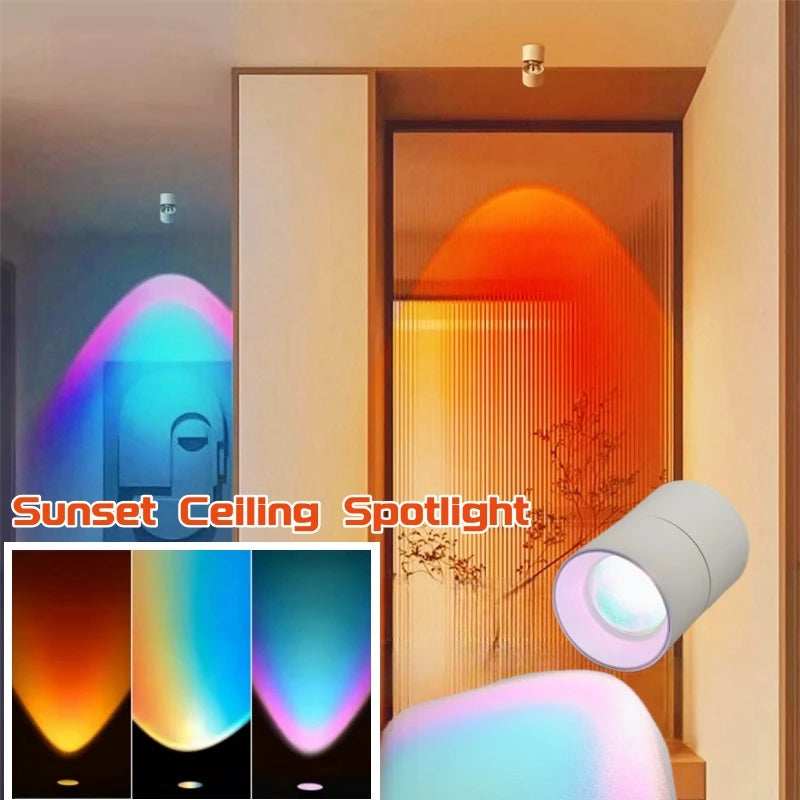 Spot lumineux led moderne surface mounted blanc noir flux lumineux 60 249 vcertifié fcc