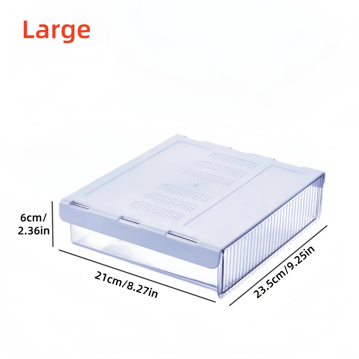 boîtes rangement transparentes modernes empilables clips ridées plastique