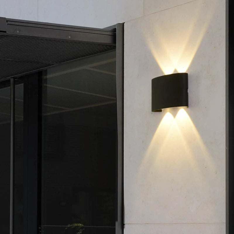 lampes murales led modernes noires étanches ip65 extérieures intérieures 2w 4w 6w 8w 10w