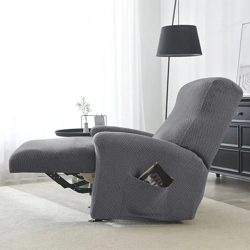 housses fauteuil relax tissu motifs gris moderne adhésif poche salon extérieur