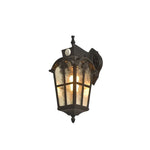 lampe murale classique verre texturé noir ip65 led éclairage commercial fixations murales haute qualité
