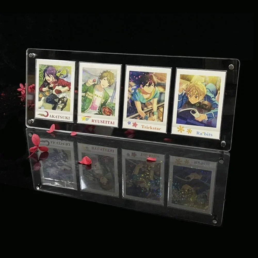 Protection cartes Pokémon et Yu-Gi-Oh dans présentoir acrylique