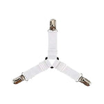 attache élastique lit clips métalliques tissu uni polyester coton moderne bleu noir blanc qualité