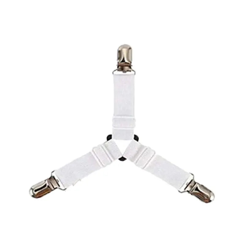 attache élastique lit clips métalliques tissu uni polyester coton moderne bleu noir blanc qualité