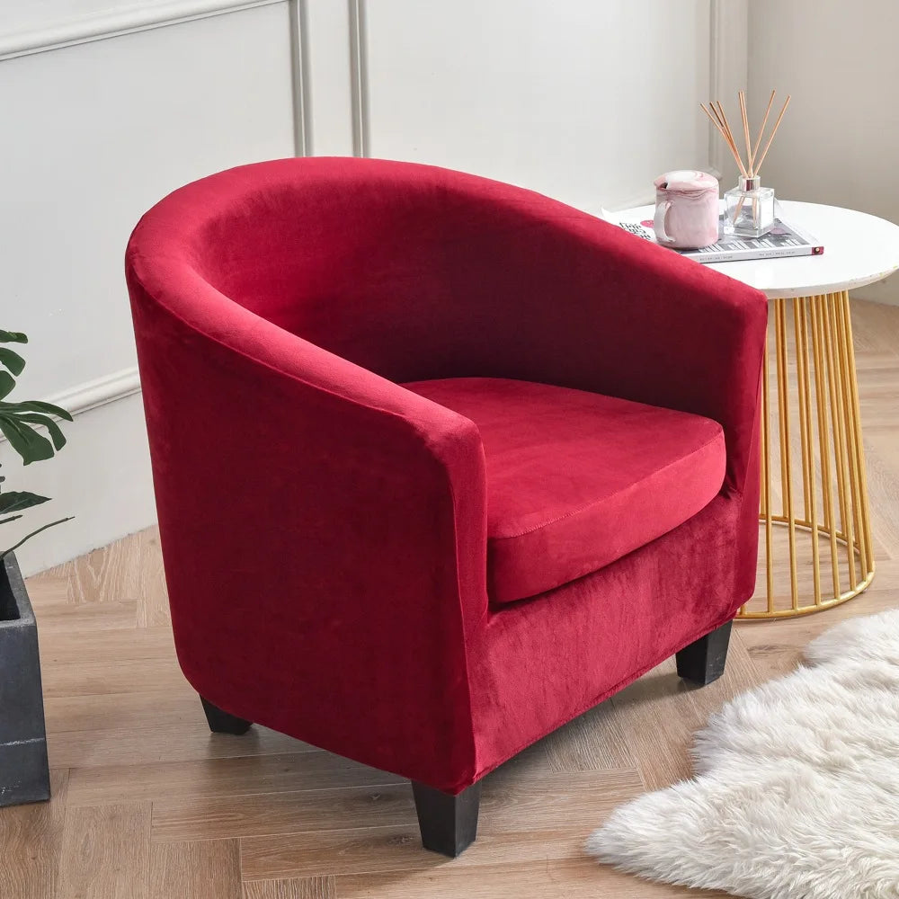housse fauteuil velours doux moderne jaune protection extérieure intérieure lavable machine adaptable salon
