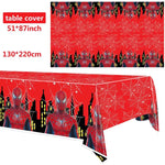 ensemble décoration anniversaire spider man vaisselle jetable nappe assiettes gobelets banderole ballons rouges