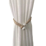 boucles rideau coton moderne rose bleu gris jaune blanc ornement