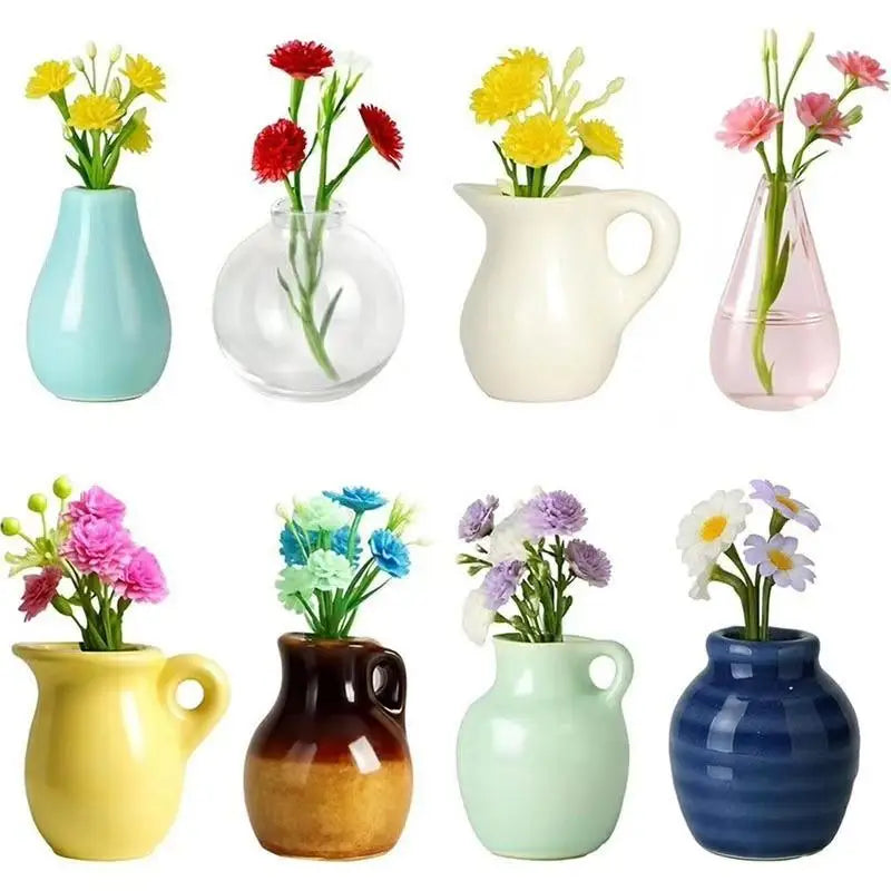 petit vase décoratif aimant réfrigérateur cuisine maison objet mignon couleur motif classique cadeau