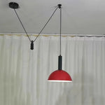 suspension lumineuse moderne conique led réglable noir blanc chambre salon