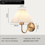 lampe murale moderne or plissée éclairage chambre coucher salon led fixée mur