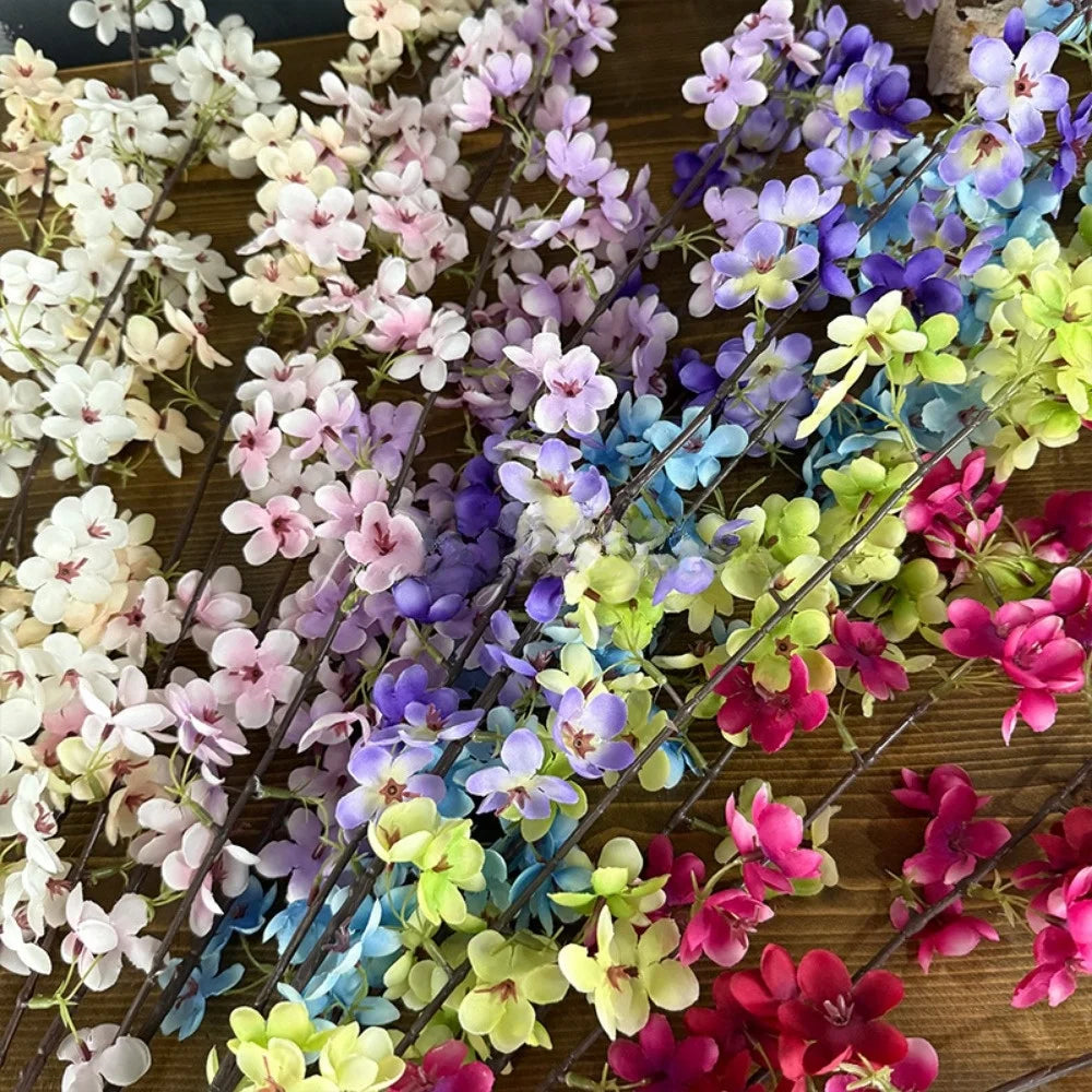 guirlande fleurs artificielles naturelles intérieur décoration maison blanc rose violet bleu rouge