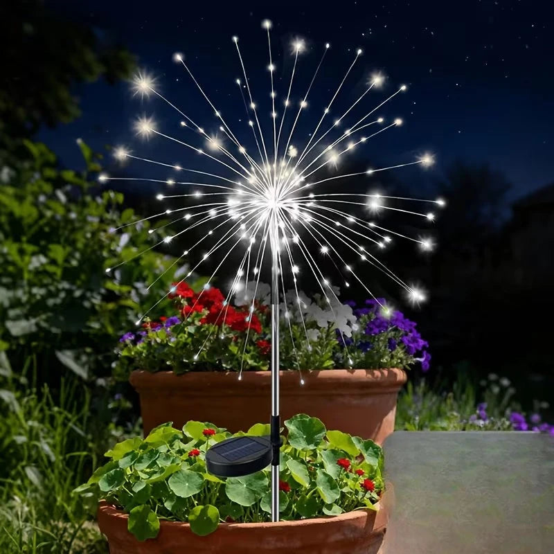 lumière solaire étoiles blanches extérieures moderne fixations piquets jardin décoration vacances led ip65