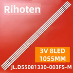bande led blanc moderne 1055mm clips transparents 3v lisse opaque