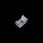 connecteurs led bande transparents contacts dorés clips modernes pratiques 12v sans soudure 8mm