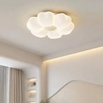 plafonnier moderne led éclairage quotidien blanc formes géométriques opaques surface interrupteur bouton