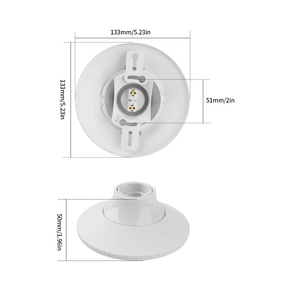 ampoule led blanc support moderne tringle fixe base ronde plastique opaque 1pc 2pcs 4pcs
