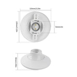 ampoule led blanc support moderne tringle fixe base ronde plastique opaque 1pc 2pcs 4pcs