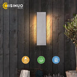 applique murale led moderne gris blanc calcaire étanche extérieure entrée jardin villa