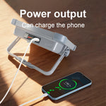 lampe solaire rechargeable led gris moderne affichage numerique controleurs buttons