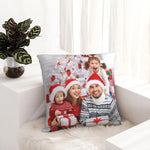 housses coussin carrées zip invisibles imprimées personnes costumes Noël modernes 12x12 16x16 18x18 20x20