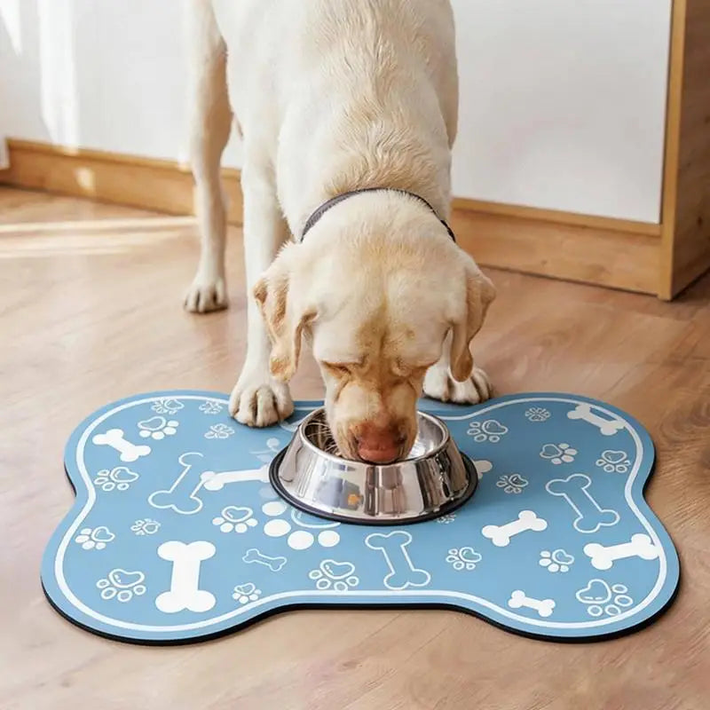 tapis sol chien chat imperméable antidérapant séchage rapide motif pattes