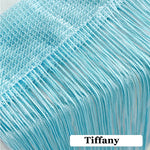 rideau decoratif tissu alveolaire franges or bleu violet rose semi transparent moderne 100x200cm