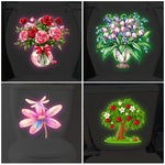 stickers decoratifs toilettes fleurs multicolores adhésifs amovibles decoration maison chambre salon