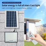 lampe solaire extérieure moderne panneau solaire 500w ip67 led noir blanc bleu
