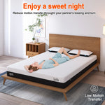 matelas mémoire forme gel double king single queen oreillers blancs texture moderne chambre blanc