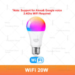 ampoule led intelligente e27 blanc multicolore wifi bluetooth decoration maison moderne