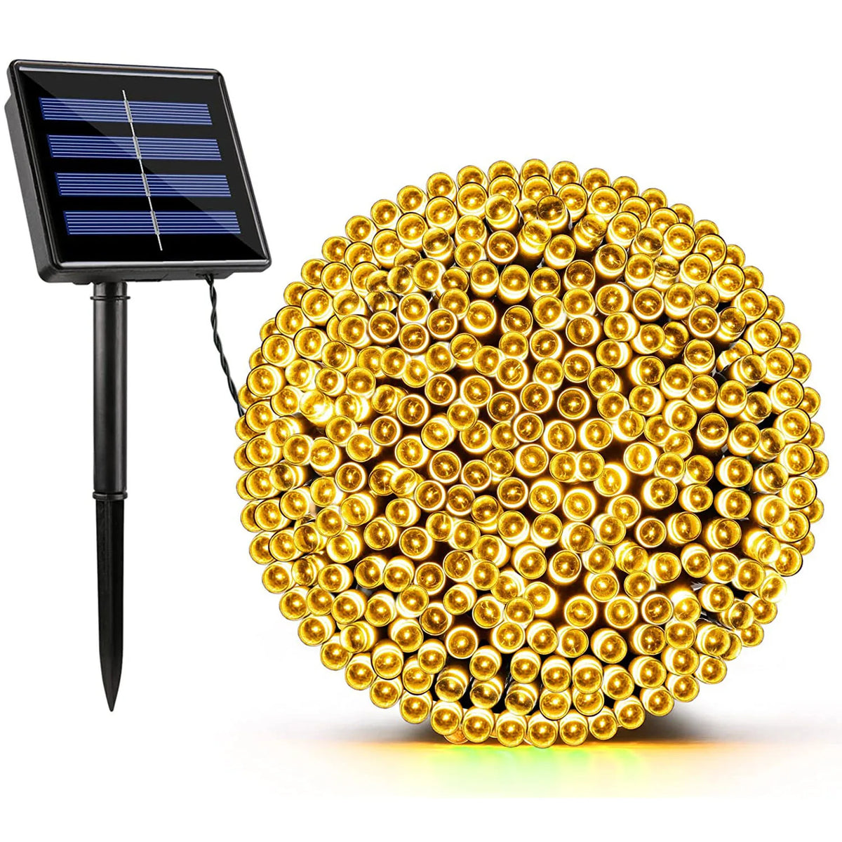 guirlande lumineuse solaire multicolore individuelles moderne extérieure ip65 spikes led assemblage
