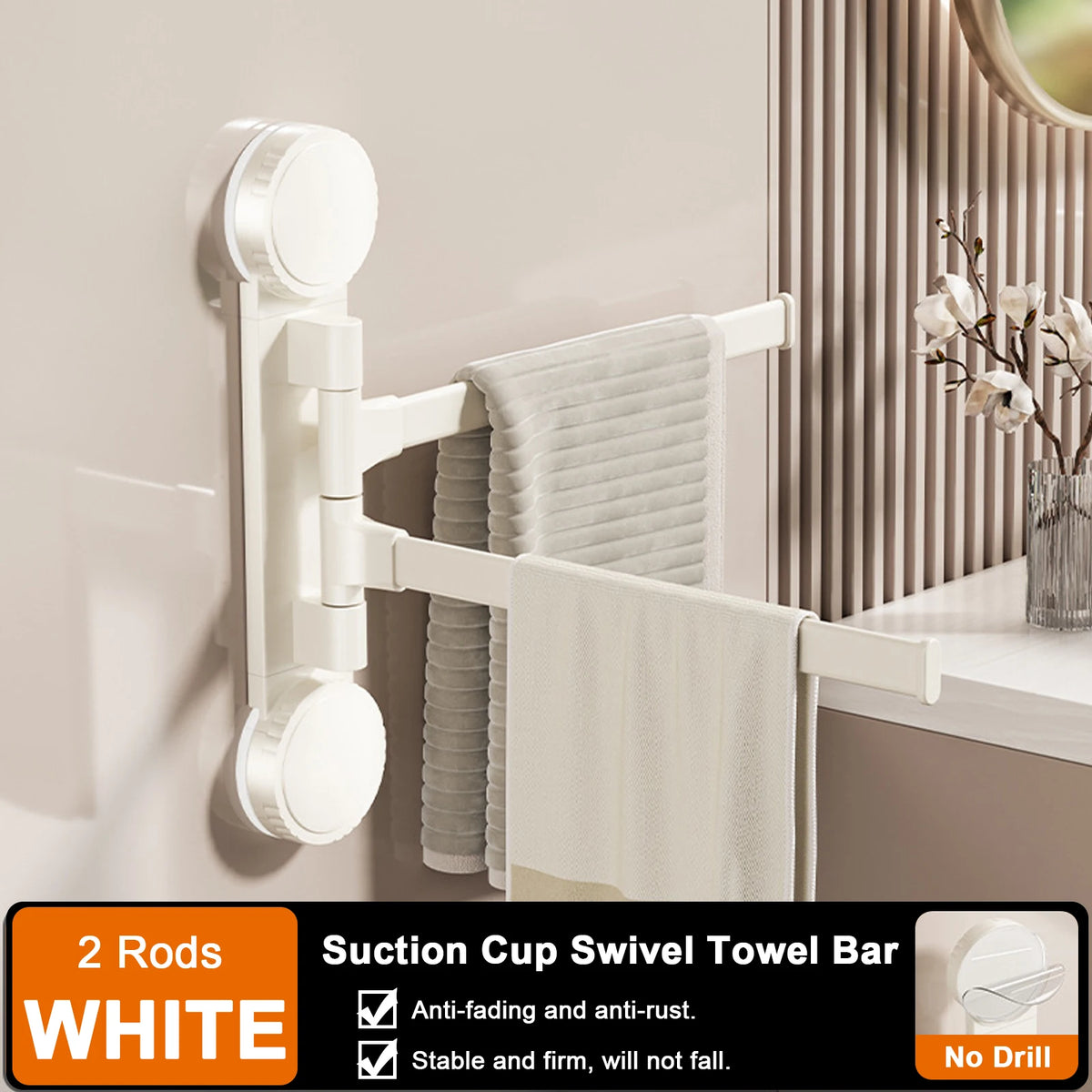 porte serviettes pliable moderne aluminium blanc texture tissée adhésif salle bains brosse dents serviettes