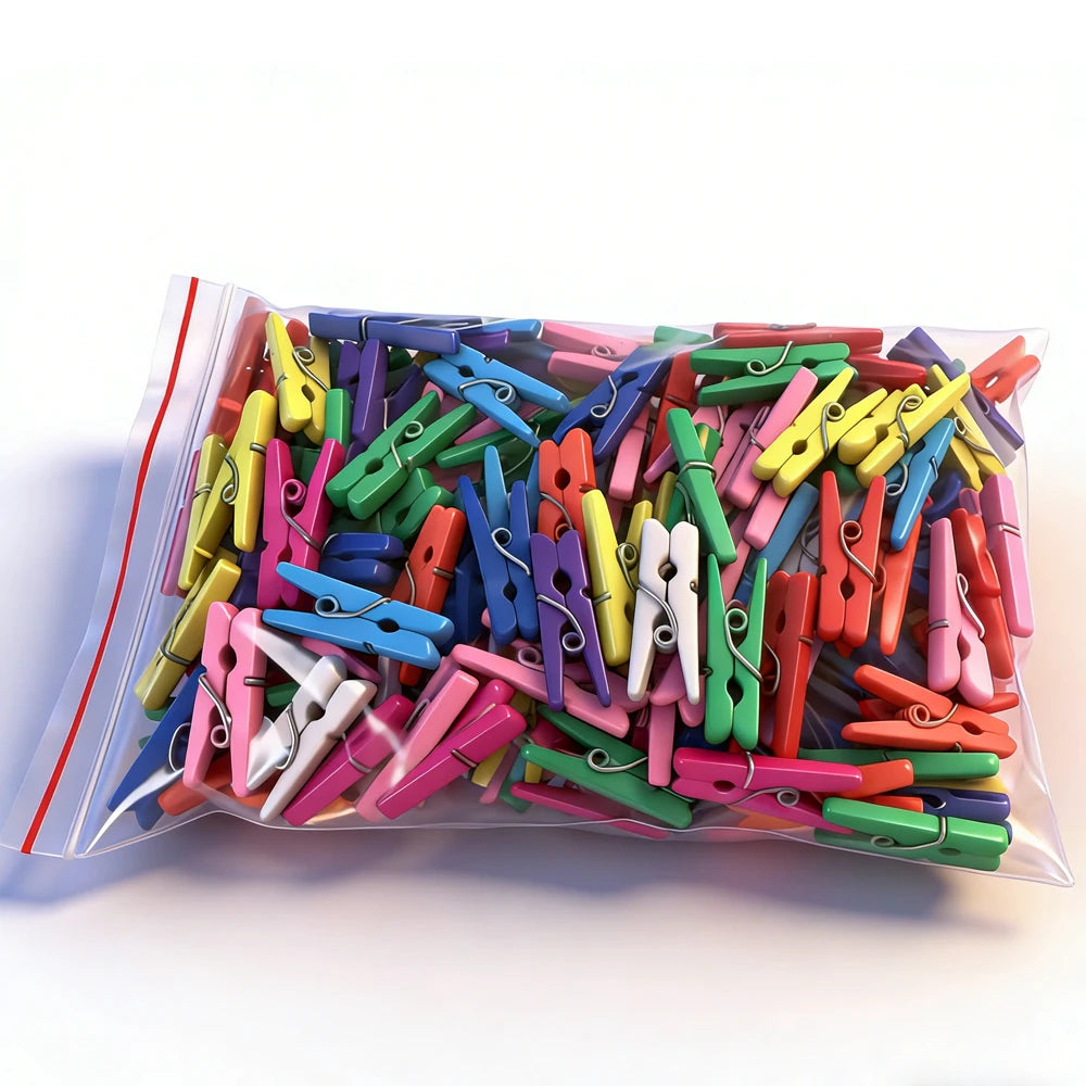 pinces linge bois colorées rouge orange jaune vert bleu violet rustiqueDecorationDIY