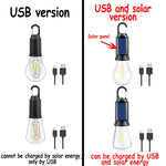 lampe camping rechargeable usb blanc noir bleu transparent moderne portable crochet câble usb charge