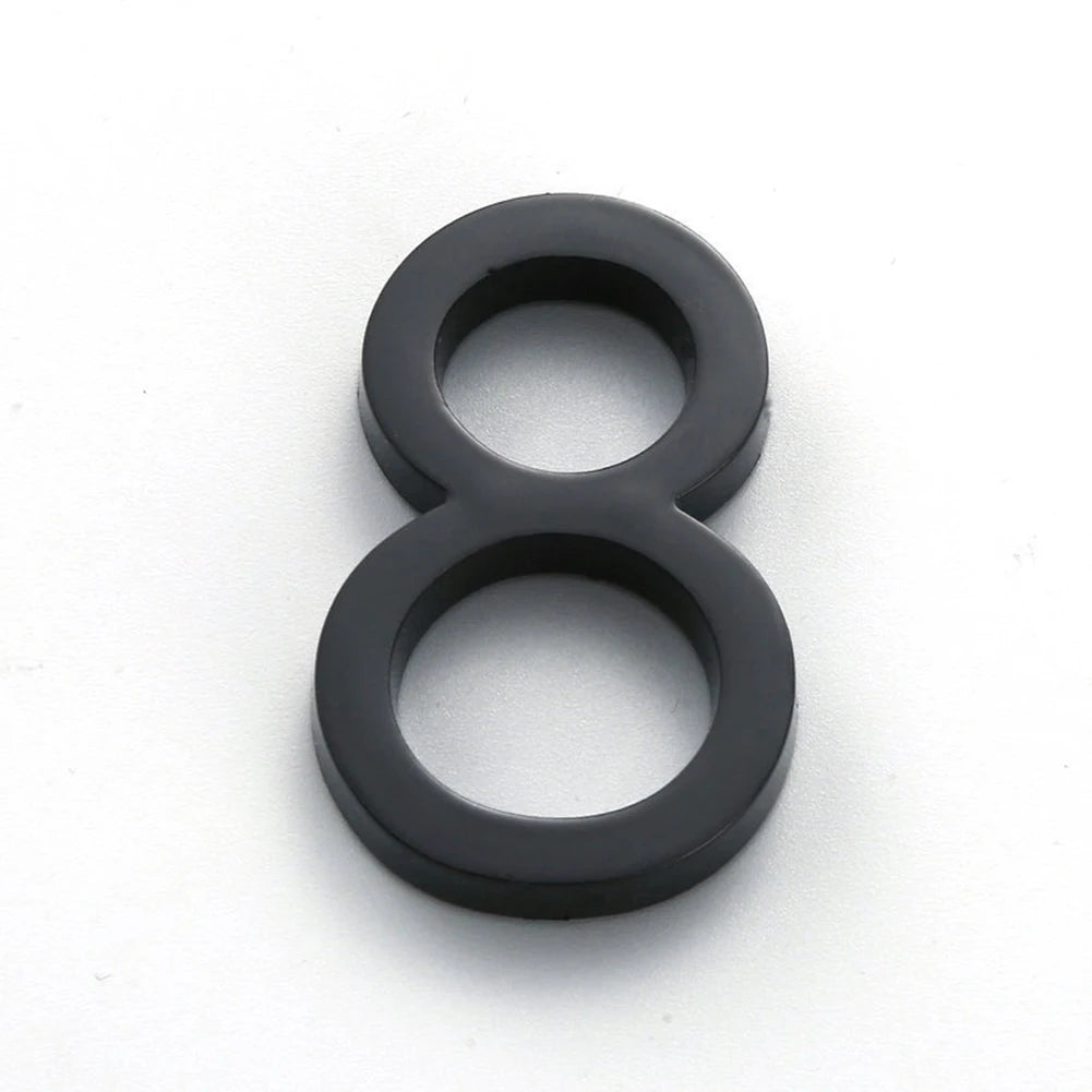 numéro porte adhésif acrylique moderne noir 38mm 60mm minimaliste rond simpleextérieur chambre ménagehôtel