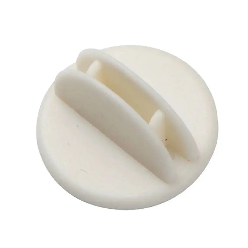 supports publicitaires adhésifs blancs modernes panneaux signalisation clips plastique pvc opaques 100 pièces
