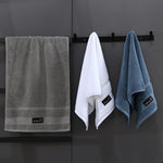 serviettes bain coton gris blanc bleu modernes élégantes absorption durable machine toilette simple