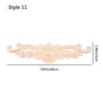 appliques decoratives bois floral sculptees baroques naturelles decoration murale farmhouse classic