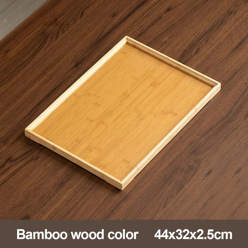 plateau bambou noir noyer grain bois moderne dimensions variées cuisine