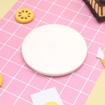 plateau decoration biscuits rose circles concentriques opaque moderne plastique diametre 14cm hauteur 15cm