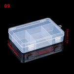 boîtes rangement transparentes empilables clips compartiments garage organisation bijoux diamants artisanat pilules