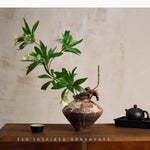 vase céramique rustique zen minimaliste beige marron blanc cassé orange naturellements