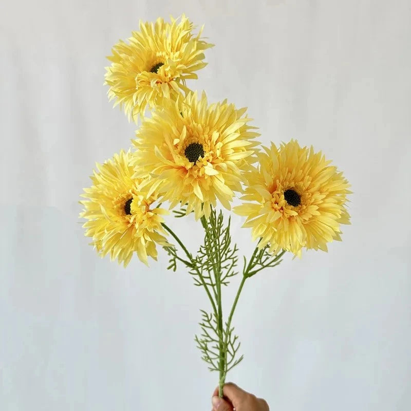 bouquet fleurs artificielles gerbera soie multicolore décoration intérieure mariage fête maison plante décorative
