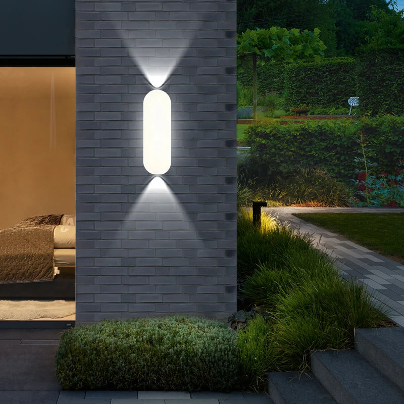 Applique murale LED étanche extérieur aluminium design moderne
