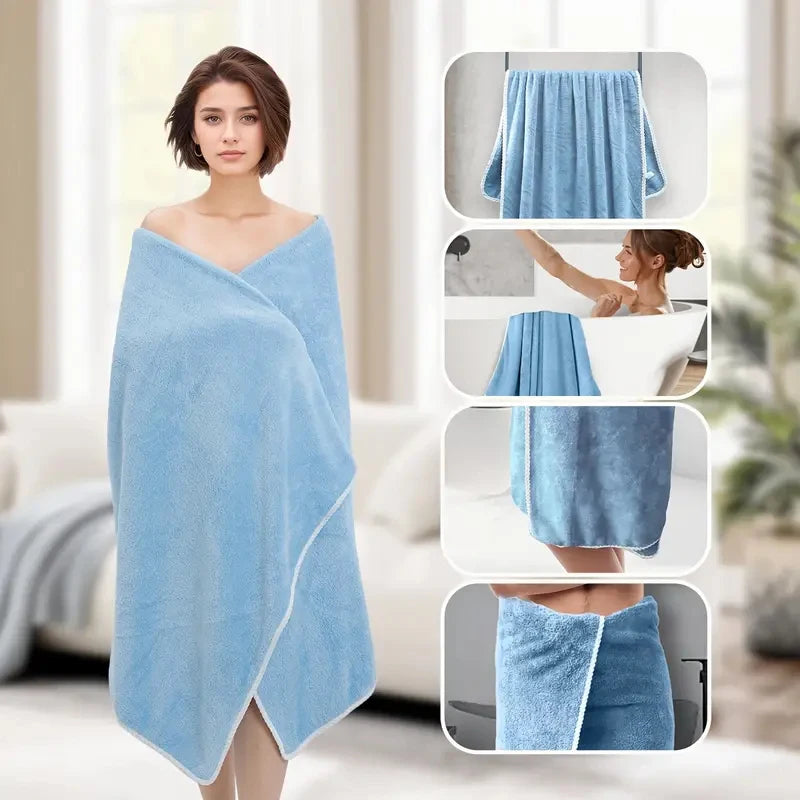 serviette bain polyester absorption rapide serviette plage douce machine lavable bleu violet gris rouge