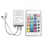 contrôleur lumière led rgb 24 touches 44 touches télécommande ir blanc noir moderne