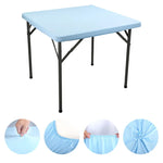 couvre table carré élastique noir rouge vert bleu rose violet blanc uni moderne festif