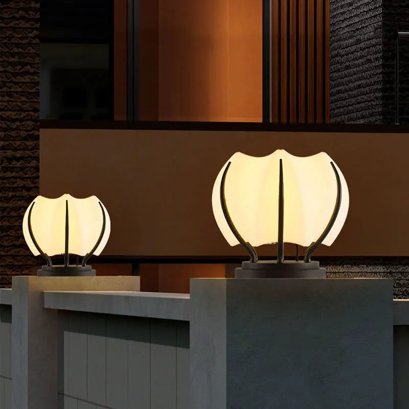 lampe sol moderne blanc doré ip65 led 85265v autonome translucide aluminium garantie2ans
