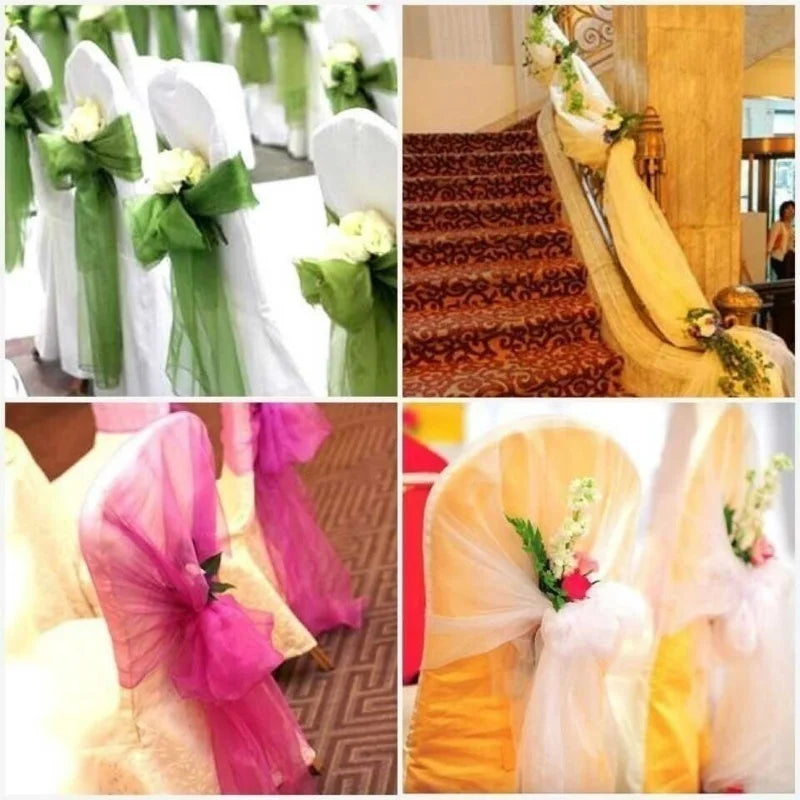 rubans décoratifs plissés fleurs artificielles couleurs variées mariage anniversaire événements festifs