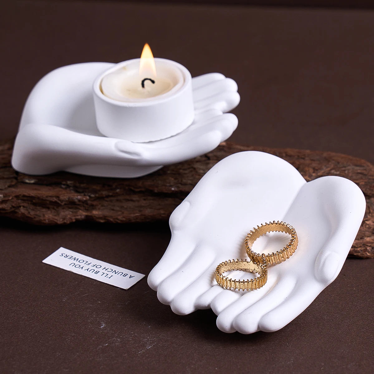 moule silicone main pied transparent deco minimaliste sculptural anneaux bougie encens